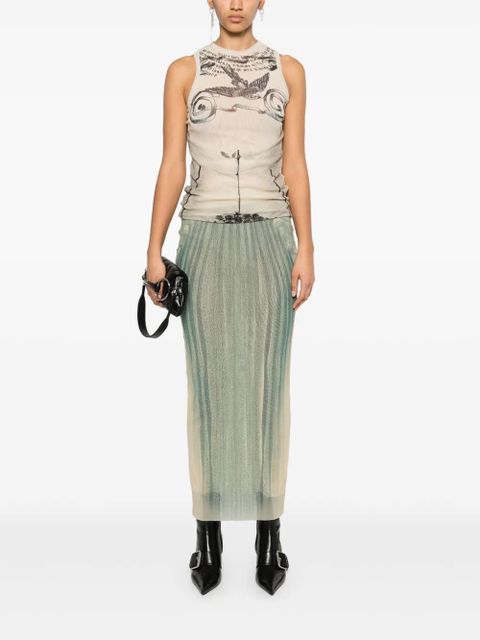 Jean Paul Gaultier printed tank top - Neutrals