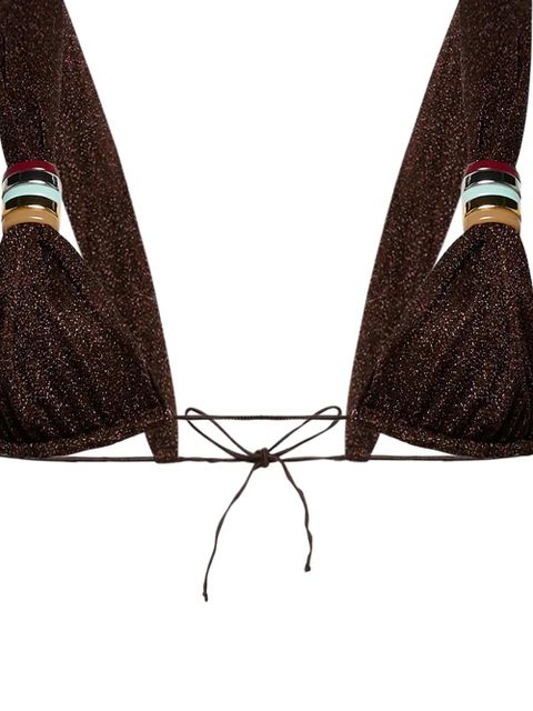 Oséree Lumière multi-ring bikini - Brown