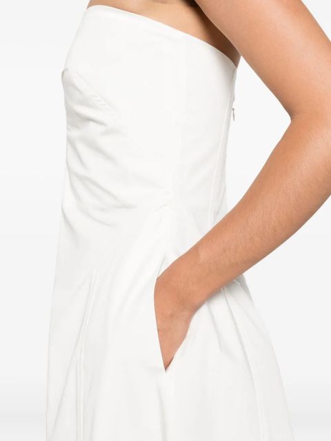 St. Agni strapless midi dress - White