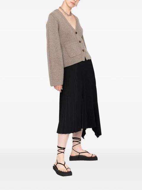 KHAITE V-neck patch-pocket cardigan - Neutrals - zdjęcie produktu nr 2