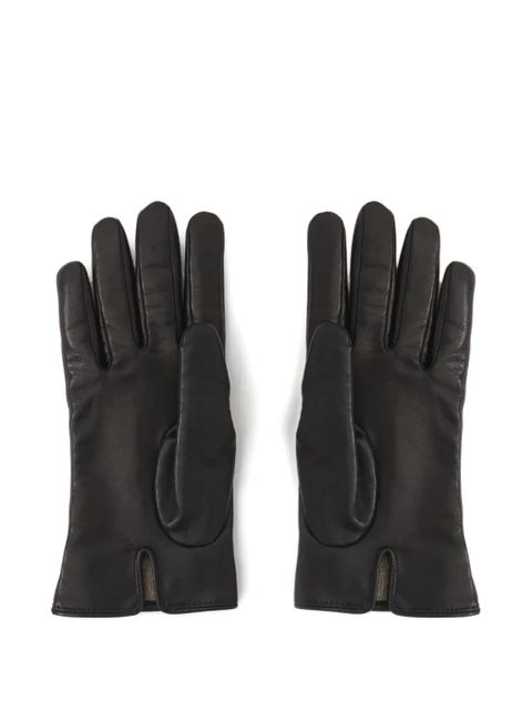 Chloé Iconic logo lambskin gloves - Black