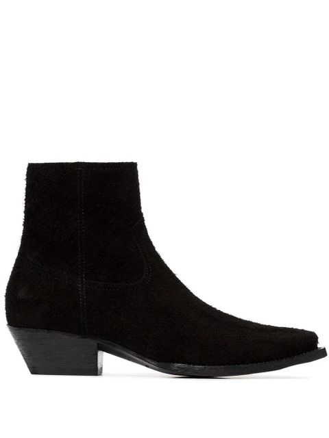 Saint Laurent Lukas 40mm cowboy ankle boots - Black - zdjęcie produktu nr 1