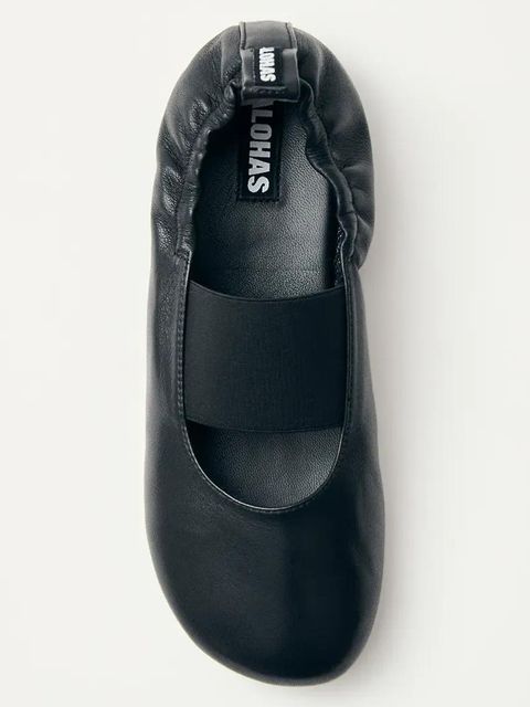 Alohas baleriny skórzane Sutton kolor czarny S100774-01