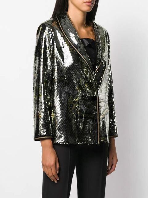 ETRO sequin embellished blazer - Gold