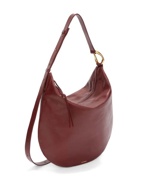 Jil Sander medium Moon leather shoulder bag - Red - zdjęcie produktu nr 2