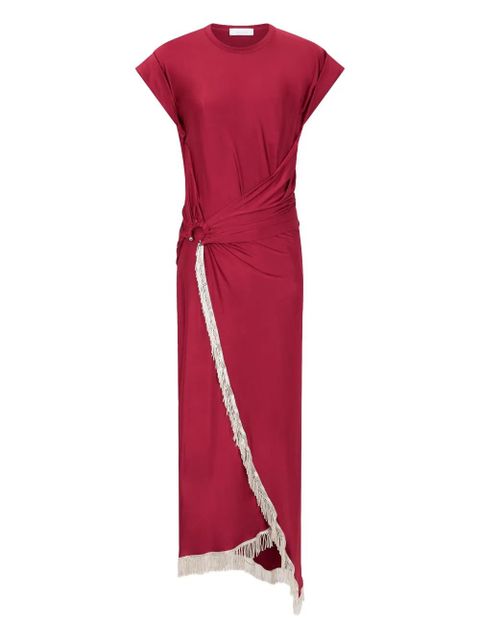 Rabanne fringe-detailed gathered dress - zdjęcie produktu nr 1