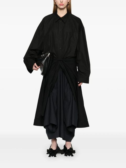 Balenciaga Maxi Patched shirt dress - Black - zdjęcie produktu nr 2