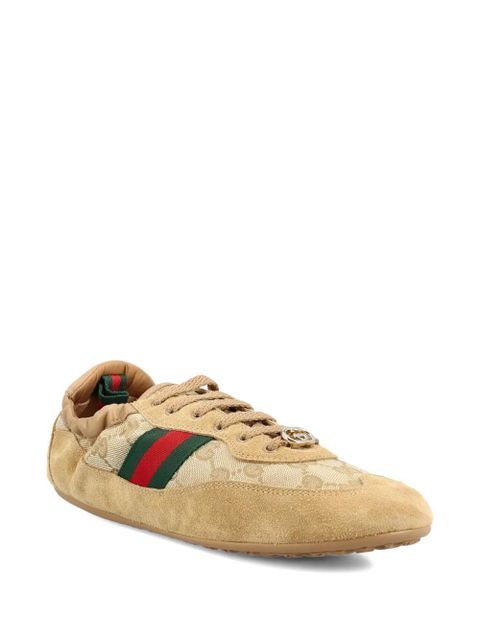 Gucci Web-detail logo sneakers - Neutrals