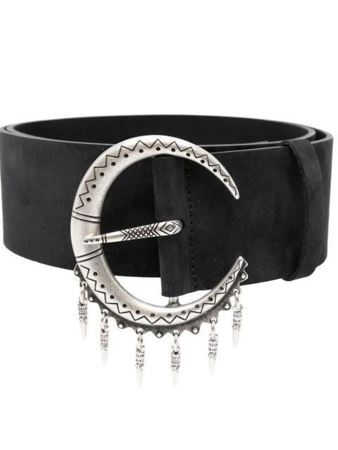 Ba&Sh Bruna crescent-moon-detail belt - Black