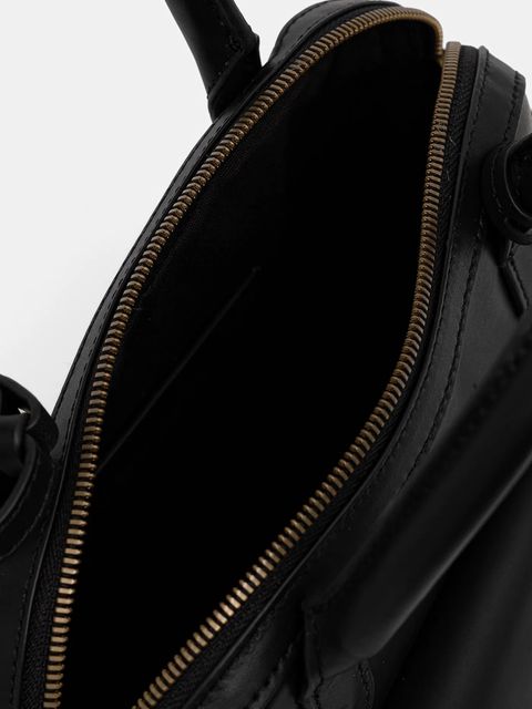 Marc O'Polo torebka skórzana kolor czarny 5000009169 - zdjęcie produktu nr 2