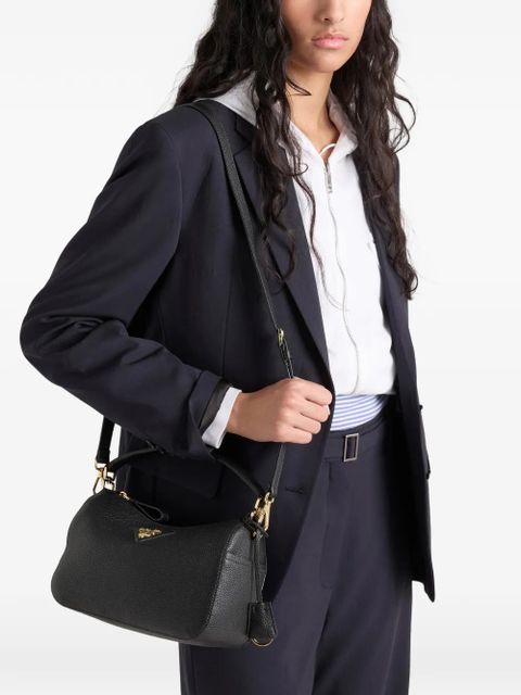 Prada small logo-plaque leather shoulder bag - Black - zdjęcie produktu nr 2