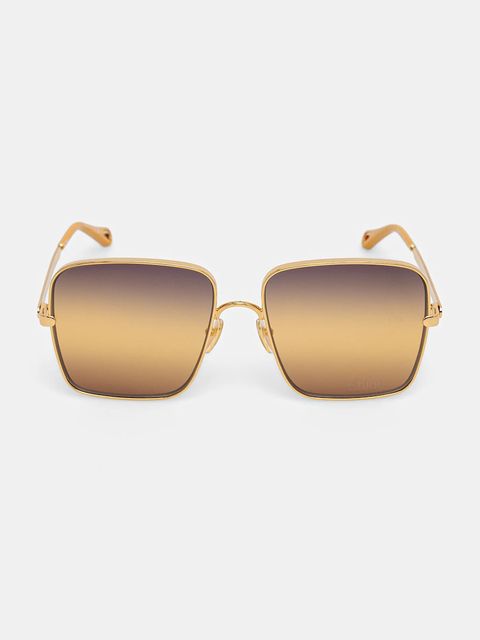 Chloé okulary przeciwsłoneczne damskie kolor złoty CH0324S - zdjęcie produktu nr 2