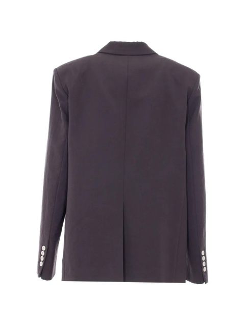 Eleh V-neck frontal-pocket blazer - Purple - zdjęcie produktu nr 2