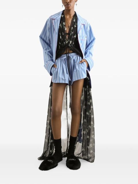 Dolce & Gabbana striped drawstring-waistband shorts - Blue - zdjęcie produktu nr 2