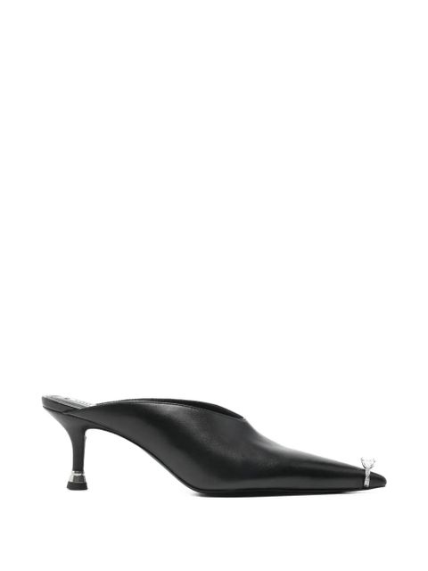 Alexander Wang Akilita pointed-toe heeled mules - Black - zdjęcie produktu nr 1