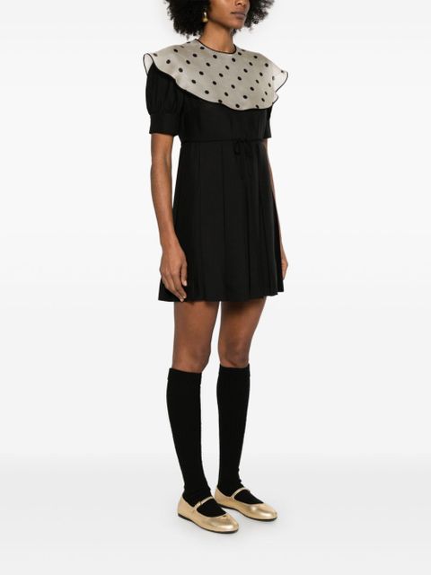 Valentino Garavani polka dot-print mini dress - Black - zdjęcie produktu nr 2