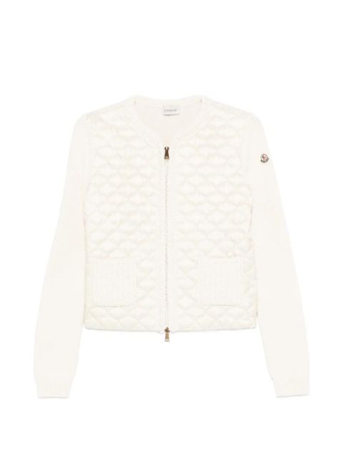 Moncler quilted zip jacket - Neutrals - zdjęcie produktu nr 1