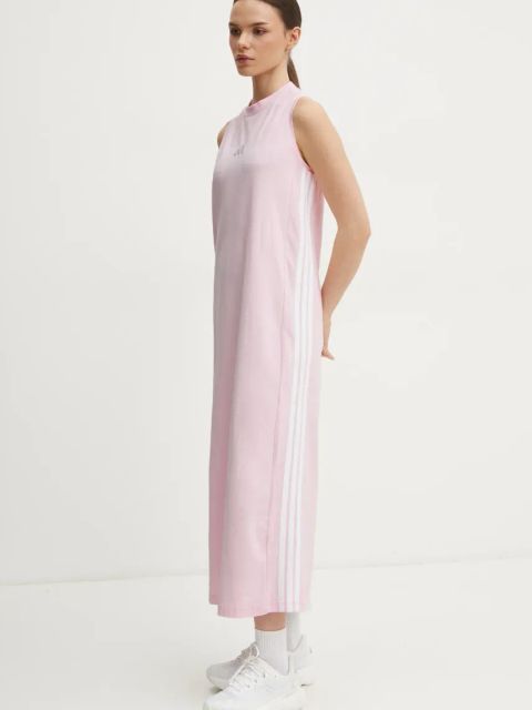 adidas sukienka Essentials kolor różowy maxi prosta JE1207