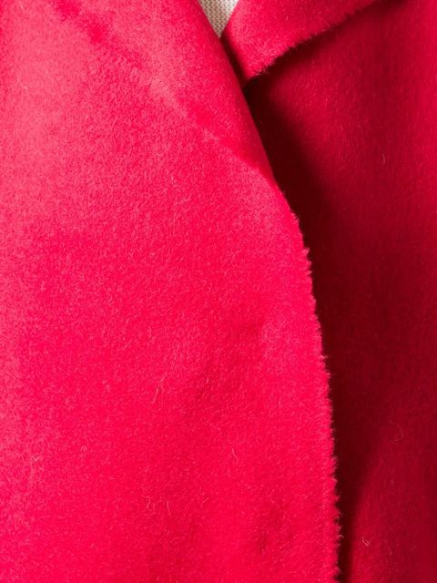 Lanvin single breasted coat - Red