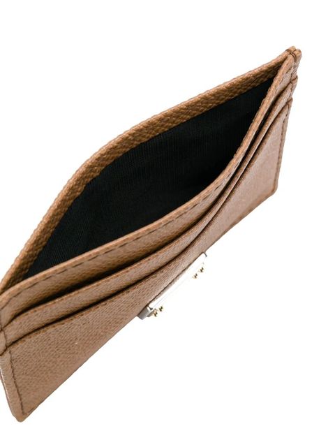 Dolce & Gabbana logo-tag leather card holder - Brown - zdjęcie produktu nr 2