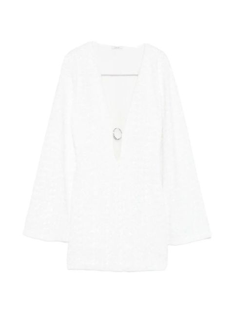 Oséree paillettes ring-detail mini dress - White - zdjęcie produktu nr 1