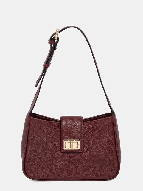 Geox torebka skórzana SOLANGY kolor bordowy D45KSA 00046 - zdjęcie produktu nr 1