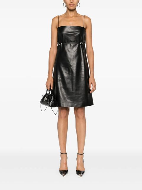 Givenchy belted leather mini dress - Black - zdjęcie produktu nr 2