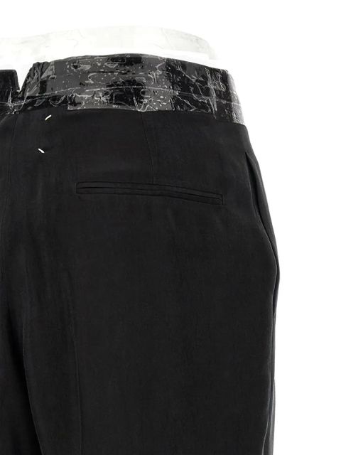 Maison Margiela four-stitch logo trousers - Black