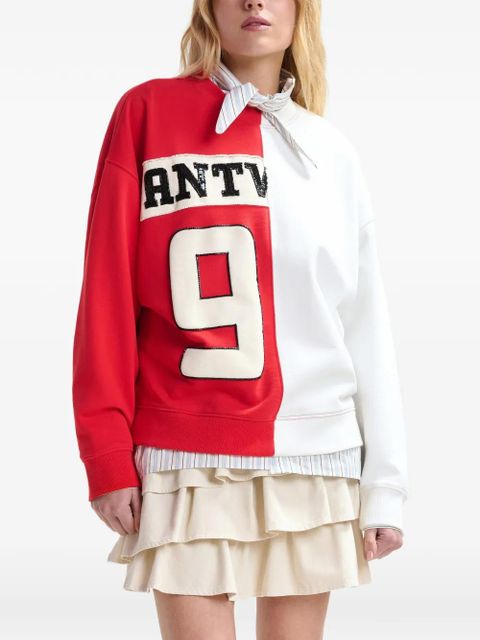 Essentiel Antwerp split-panel sweatshirt - Red