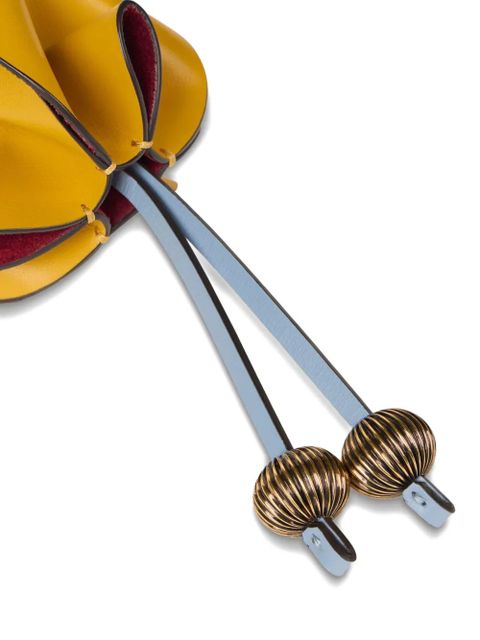 ETRO flower leather charm - Yellow