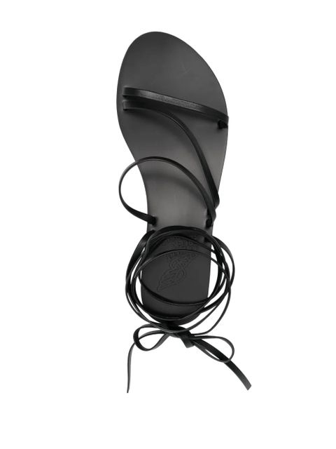 Ancient Greek Sandals 30mm Hara leather sandals - Black