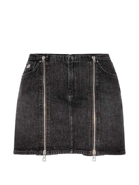 Jean Paul Gaultier denim zipped mini skirt - Black - zdjęcie produktu nr 1