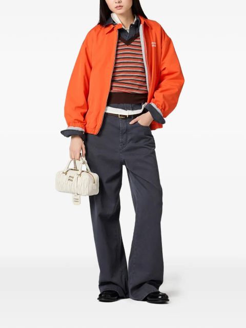 Miu Miu striped V-neck vest - Orange - zdjęcie produktu nr 2