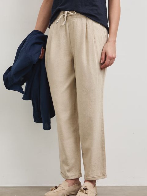 Medicine spodnie chinos damskie z lnem - zdjęcie produktu nr 1