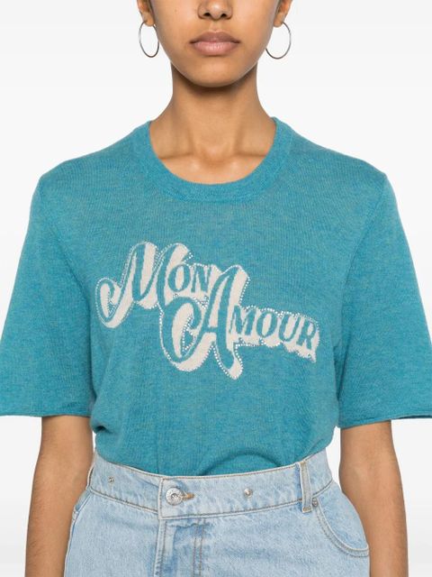 Zadig&Voltaire Ida crystal-embellishment knitted top - Blue