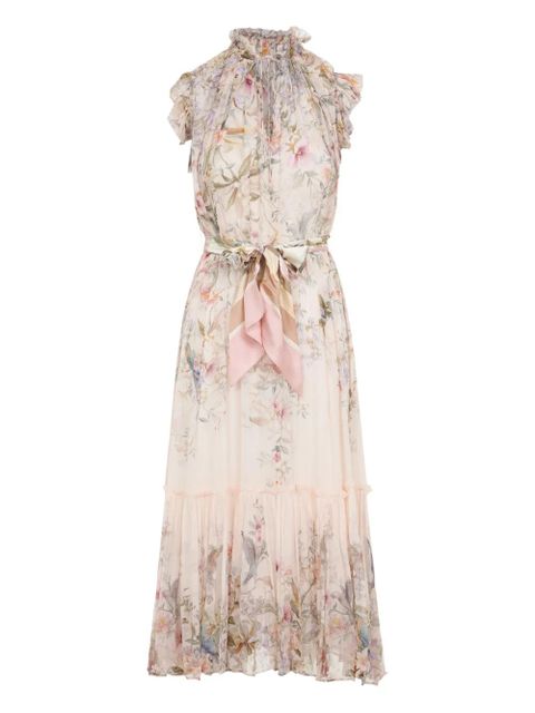 ZIMMERMANN Rebellion midi dress - Neutrals - zdjęcie produktu nr 1