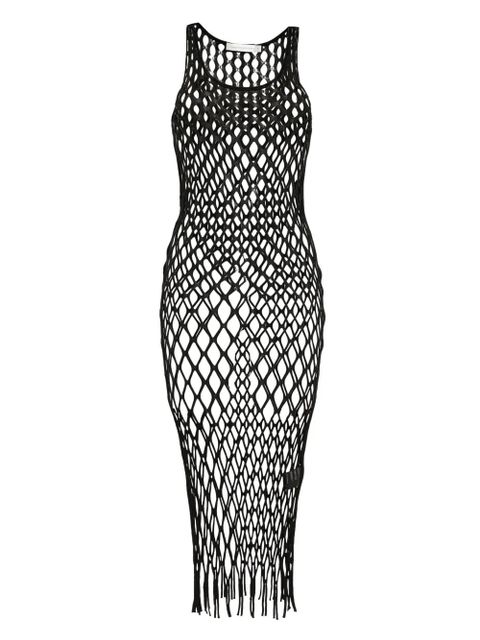 Christopher Esber mesh-knitted tank dress - Black - zdjęcie produktu nr 1