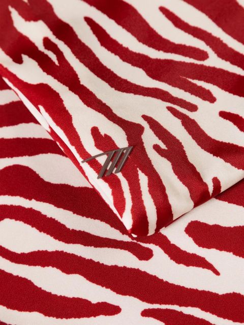 The Attico abstract-print skirt - Red