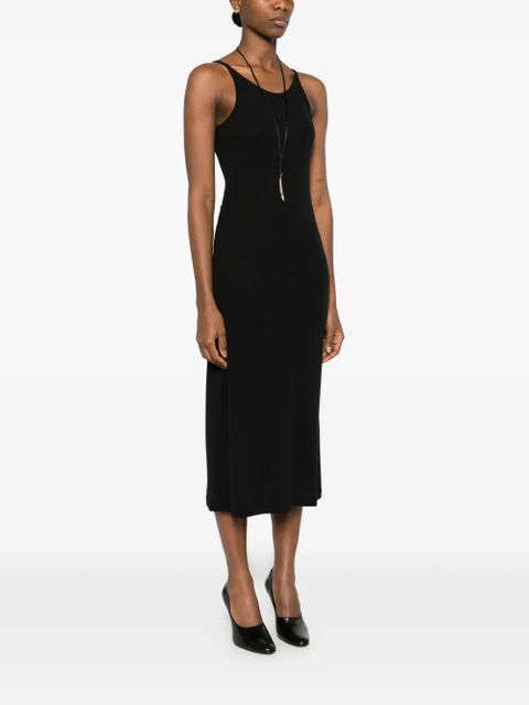 TOTEME fluid slip midi dress - Black
