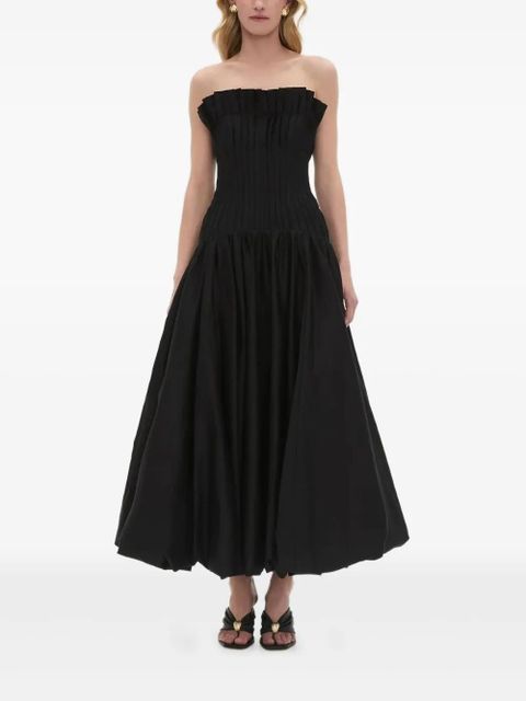 Aje Ivy ruffled strapless midi dress - Black - zdjęcie produktu nr 2
