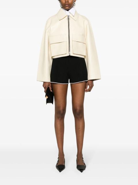 Jacquemus Le Short plissé knitted shorts - Black - zdjęcie produktu nr 2