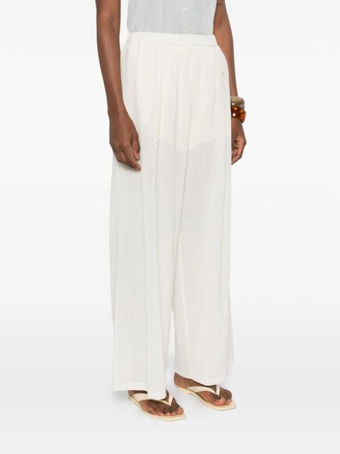 Eleh elasticated-waistband palazzo pants - Neutrals