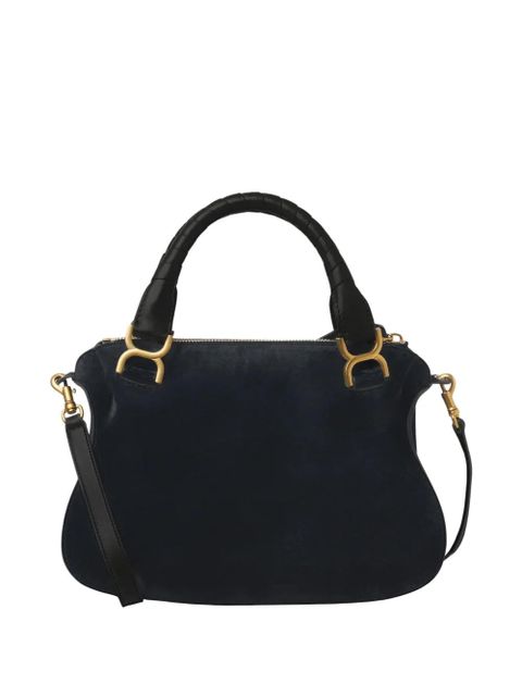 Chloé Marcie whipstitch-trim shoulder bag - Blue - zdjęcie produktu nr 2