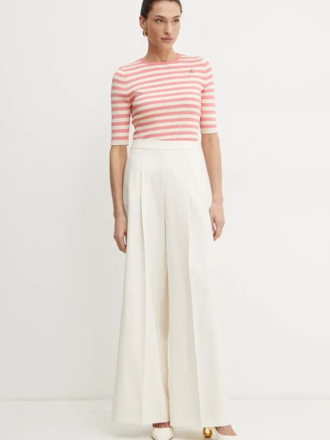 Twinset sweter damski kolor beżowy lekki 251TP3470