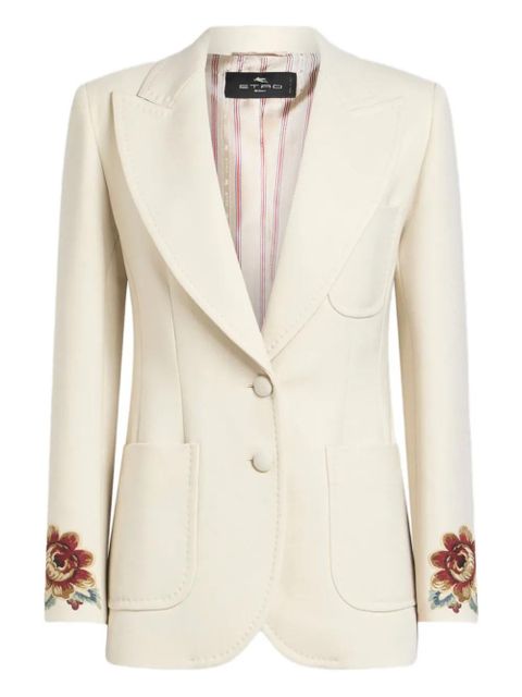 ETRO floral-embroidered blazer - Neutrals - zdjęcie produktu nr 1