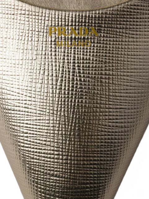 Prada leather heeled pumps - Gold