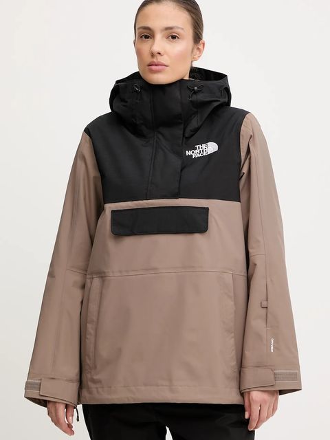 The North Face kurtka narciarska Driftview Anorak kolor brązowy NF0A82W1DHL1 - zdjęcie produktu nr 1