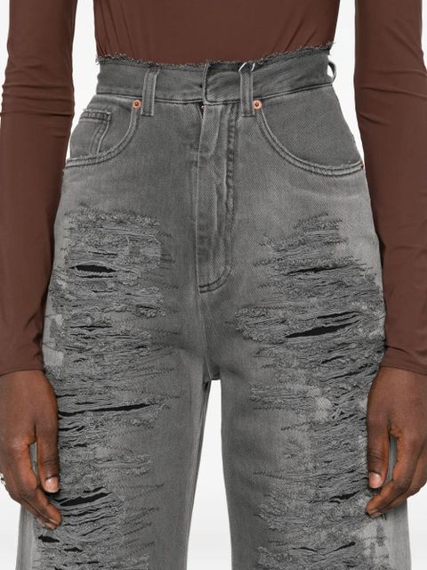 MM6 Maison Margiela distressed jeans - Grey - zdjęcie produktu nr 2