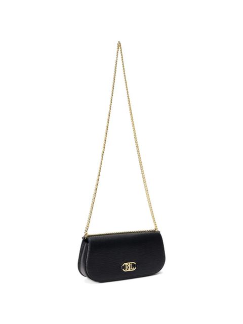 Lauren Ralph Lauren chain logo shoulder bag - Black