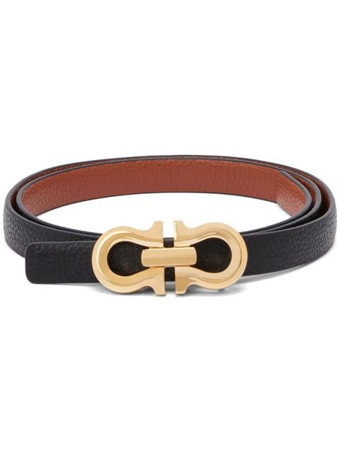 Ferragamo Gancini leather belt - Black - zdjęcie produktu nr 1
